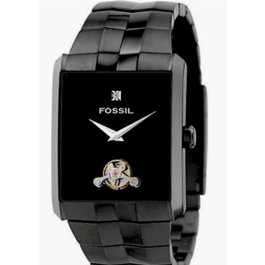 Watch strap Fossil ME1017 Stainless steel Black 28mm